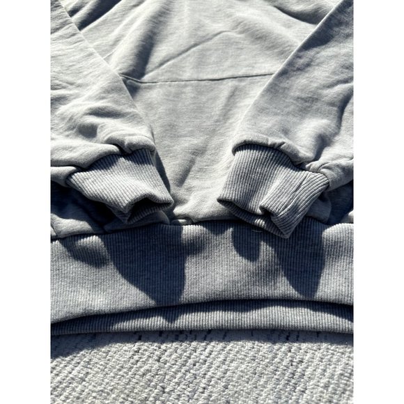 Collusion Mens Small Gray Sweater Hoodie Long Sleeve Drawstring Fleece - Picture 4 of 8